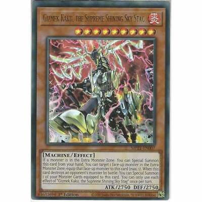 MP21-EN007 Gizmek Kaku, the Supreme Shining Sky Stag | 1st Ed Ultra Rare YuGiOh 