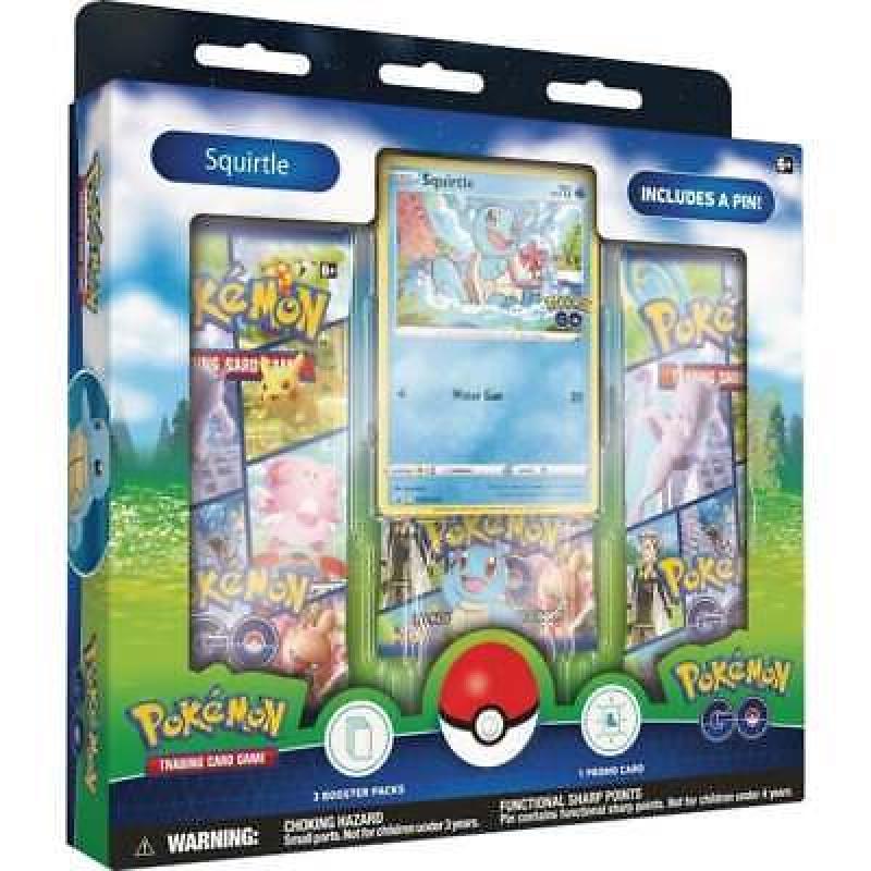 Pokemon GO Pin Collection Box Bundle :One of Each: Bulbasaur Charmander Squirtle