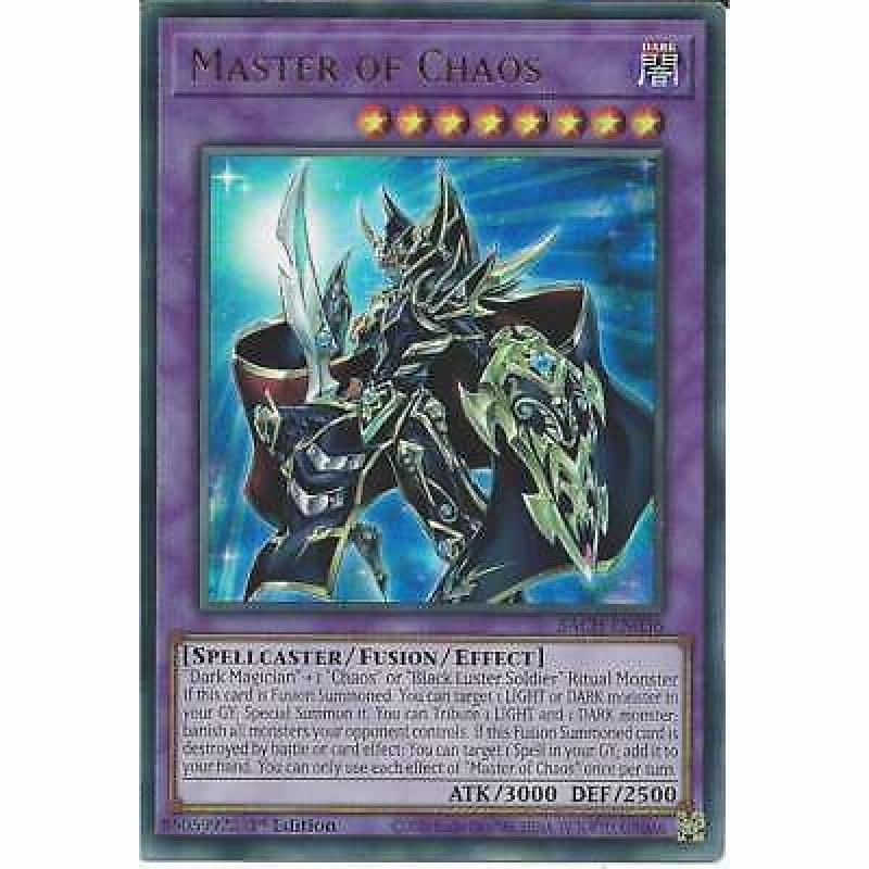 Master of Chaos BACH-EN036 1st Edition Ultra Rare YuGiOh Trading Card Game