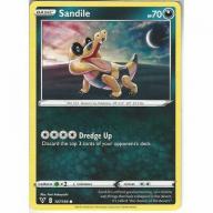 107/185 Sandile | Common Pokemon Trading Card Game Sword & Shield Vivid Voltage