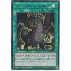 YuGiOh DLCS-EN064 The Claw of Hermos | 1st Edition Green Ultra Rare Trading Card