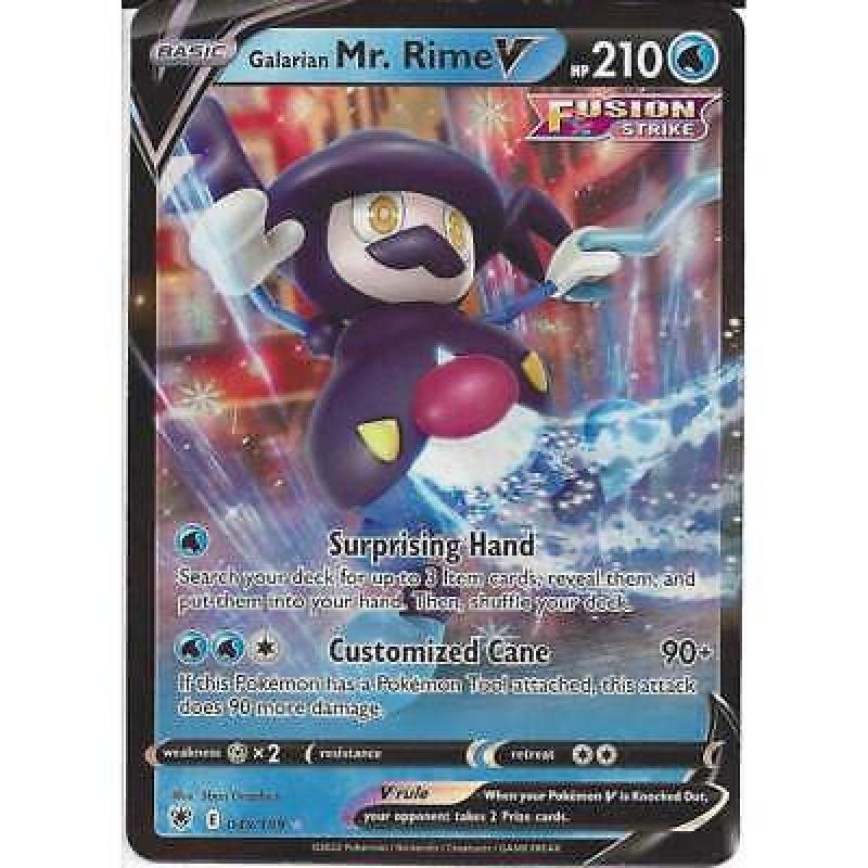 049/189 Galarian Mr. Rime V : Rare Holo V Card - Pokemon TCG Astral Radiance