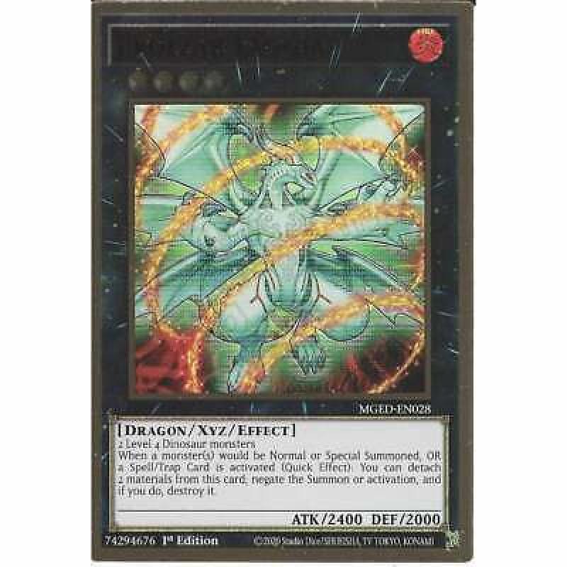 MGED-EN028 Evolzar Laggia - 1st Edition Premium Gold Rare - YuGiOh Trading Card