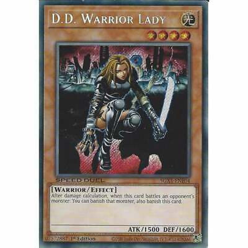 D.D. Warrior Lady SGX1-ENE04 1st Edition Secret Rare : YuGiOh Card Speed Duel