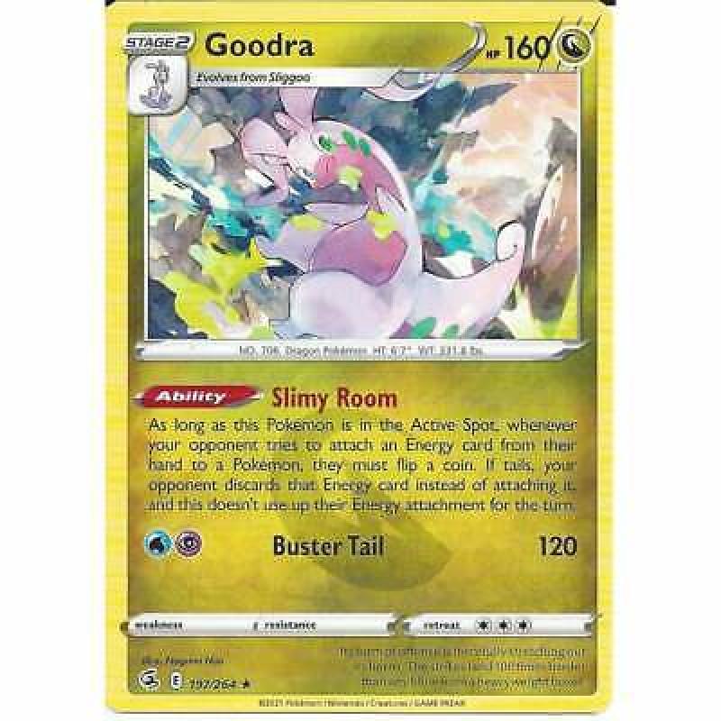 197/264 Goodra | Rare Pokemon Trading Card | Sword & Shield Fusion Strike TCG