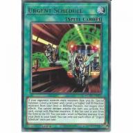 MGED-EN063 Urgent Schedule - 1st Edition - Rare Yu-Gi-Oh! Trading Card Game TCG