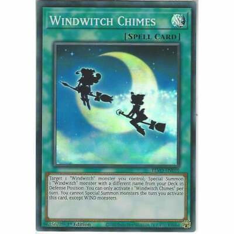 BLVO-EN059 Windwitch Chimes | 1st Edition | Super Rare YuGiOh Trading Card Game