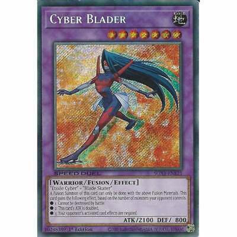 Cyber Blader SGX1-ENE21 1st Edition Secret Rare : YuGiOh Trading Card Speed Duel