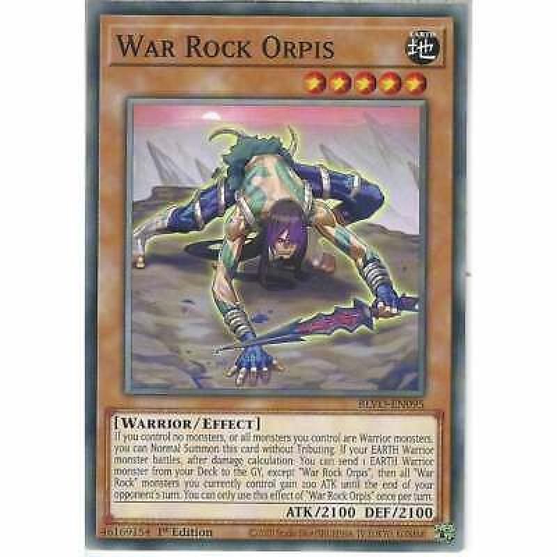 BLVO-EN095 War Rock Orpis | 1st Edition | Common YuGiOh Trading Card Game  TCG