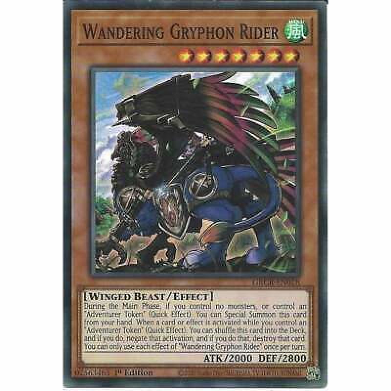 Wandering Gryphon Rider GRCR-EN028 1st Edition Super Rare : YuGiOh Trading Card