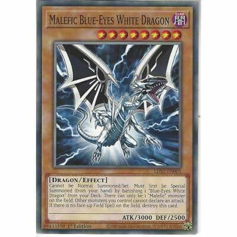 LDS2-EN005 Malefic Blue-Eyes White Dragon 1st Edition Common YuGiOh Trading Card