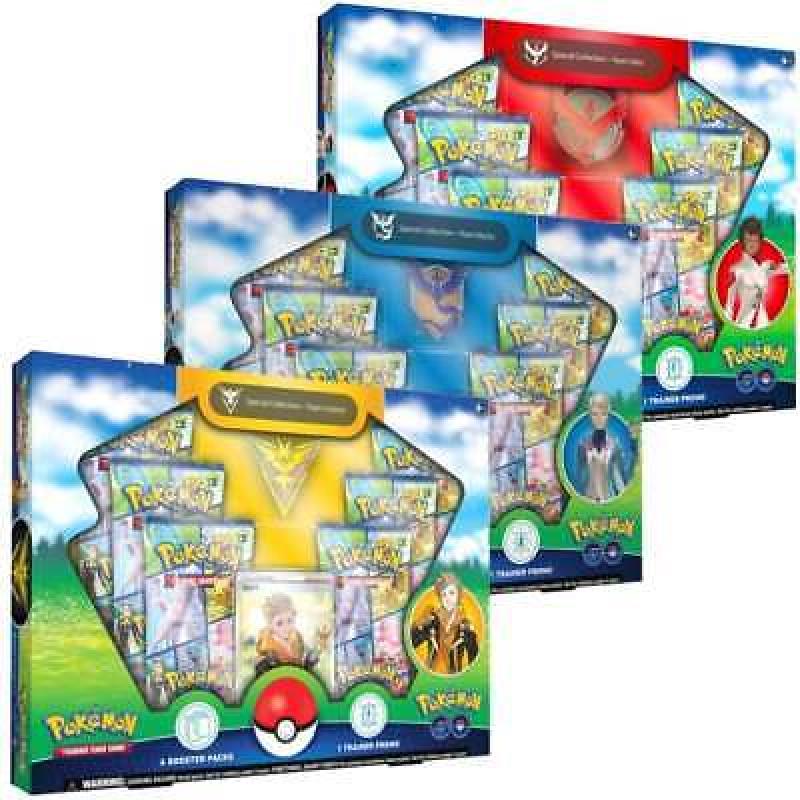 Pokemon GO Team Special Collection Box Bundle Instinct Valor Mystic :One of Each