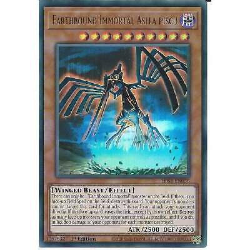 Earthbound Immortal Aslla piscu LDS3-EN038 1st Edition Ultra Rare :YuGiOh Card