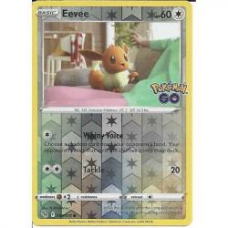 054/078 Eevee Common Reverse Holo Card : Pokemon GO Trading Card Game TCG