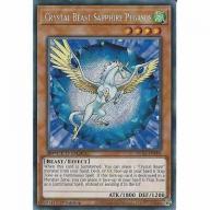 Crystal Beast Sapphire Pegasus SGX1-ENF08 1st Ed Secret Rare : YuGiOh Speed Duel