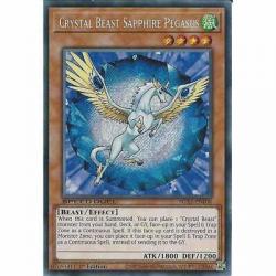 Crystal Beast Sapphire Pegasus SGX1-ENF08 1st Ed Secret Rare : YuGiOh Speed Duel