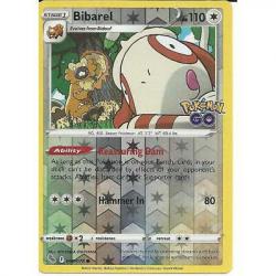 060/078 Bibarel Common Reverse Holo Card : Pokemon GO Trading Card Game TCG