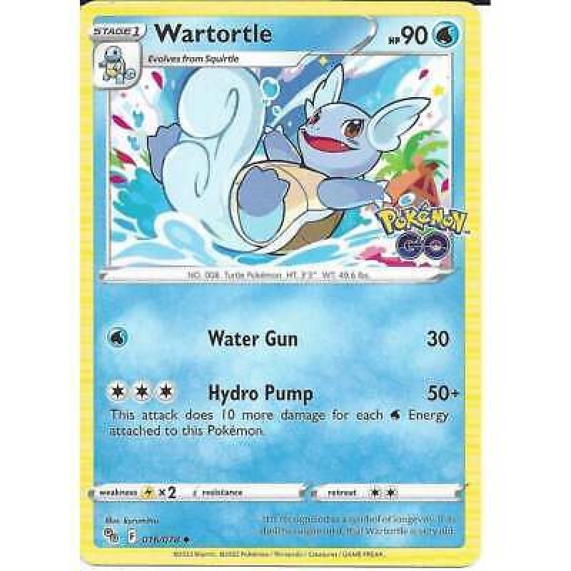 016/078 Wartortle : Uncommon Card : Pokemon GO Trading Card Game TCG SWSH10.5