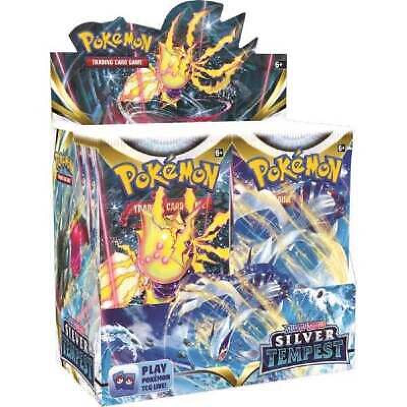 Pokemon Silver Tempest Booster Box of 36 Packs : New & Sealed : Trading Cards