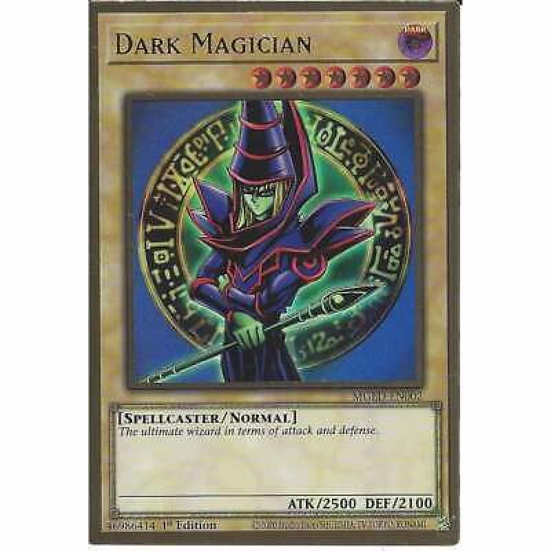 MGED-EN002 Dark Magician - 1st Edition Premium Gold Rare - YuGiOh Trading Card