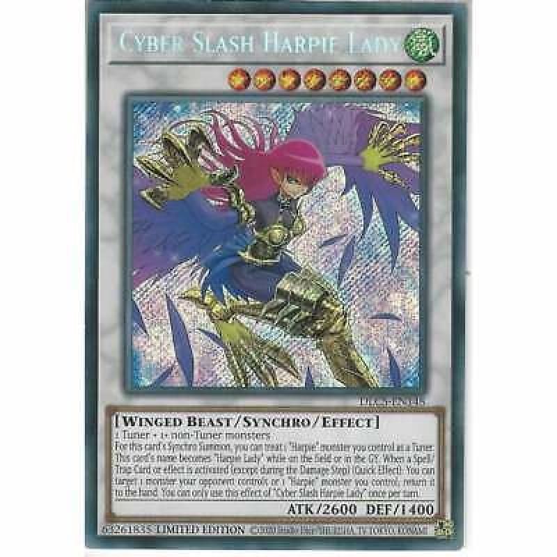 DLCS-EN148 Cyber Slash Harpie Lady | Limited Edition Secret Rare Card YuGiOh TCG