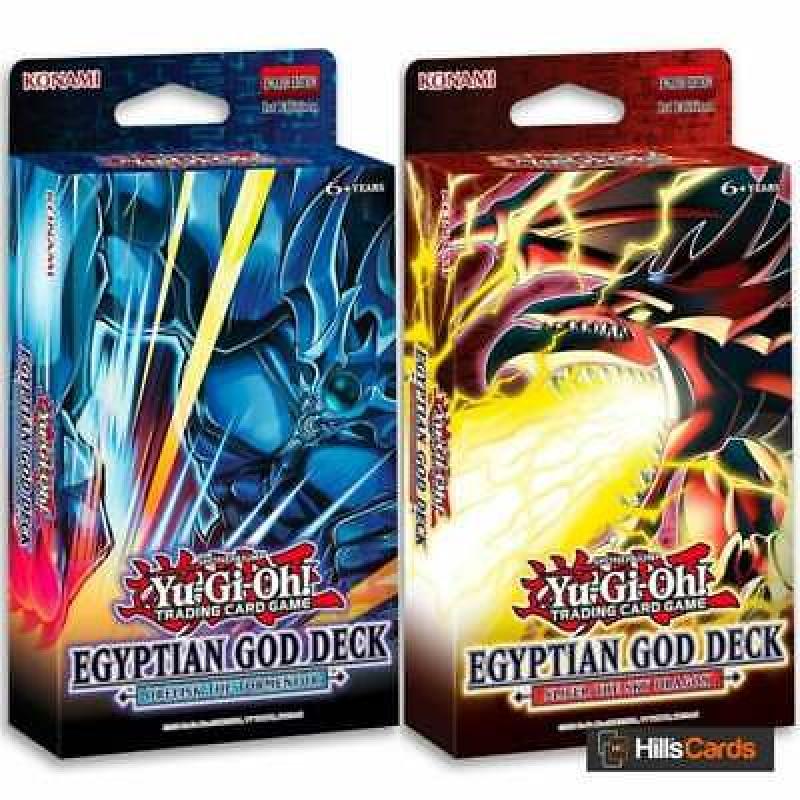 YuGiOh Both Egyptian God Structure Decks | One of Each Obelisk and Slifer Bundle