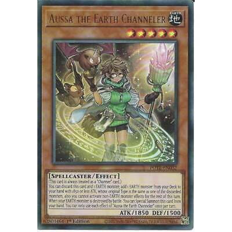 Aussa the Earth Channeler POTE-EN032 1st Edition Ultra Rare :YuGiOh Trading Card