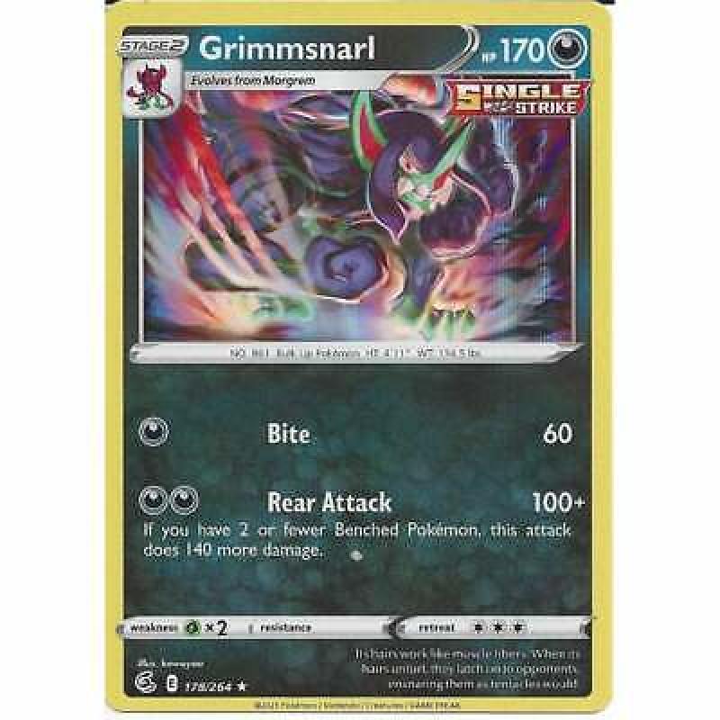 178/264 Grimmsnarl | Rare Holo Pokemon TCG Card Sword & Shield 8 Fusion Strike