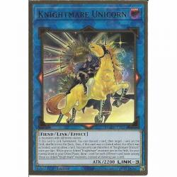 MGED-EN034 Knightmare Unicorn: Alt Art 1st Edition Premium Gold Rare YuGiOh Card