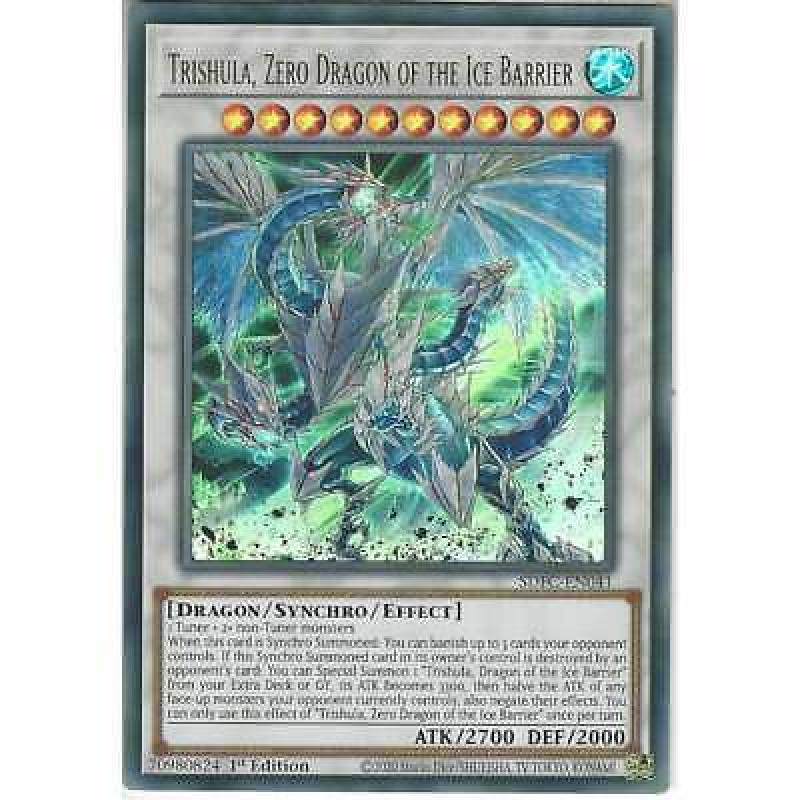 SDFC-EN041 Trishula Zero Dragon of the Ice Barrier 1st Edition Ultra Rare YuGiOh