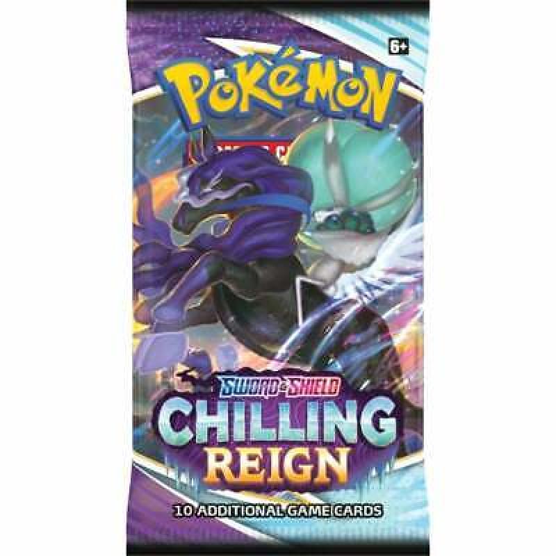 Pokemon Chilling Reign 5 Booster Packs Art Set | New Sealed Sword & Shield Cards