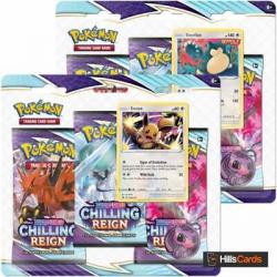 Pokemon Chilling Reign Triple Pack Blister | Choose Design |Sword & Shield Cards