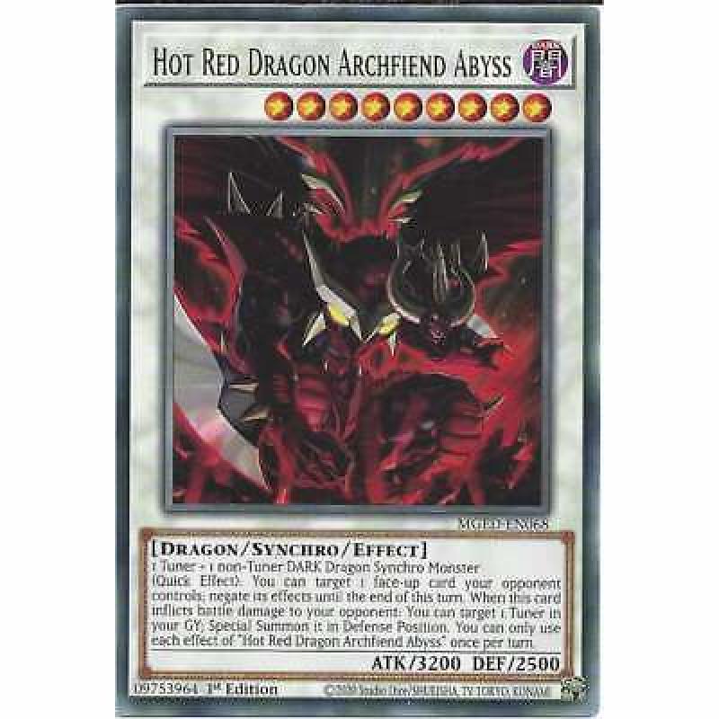 MGED-EN068 Hot Red Dragon Archfiend Abyss - 1st Edition Rare Yu-Gi-Oh! Card Game