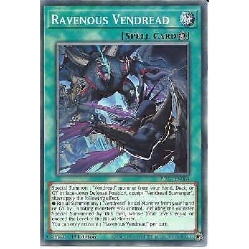 Ravenous Vendread POTE-EN064 1st Edition Common :YuGiOh Trading Card Game Spell