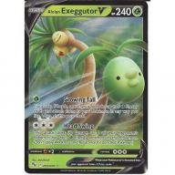 005/078 Alolan Exeggutor V : Rare Holo V Pokemon GO Trading Card Foil Half Art