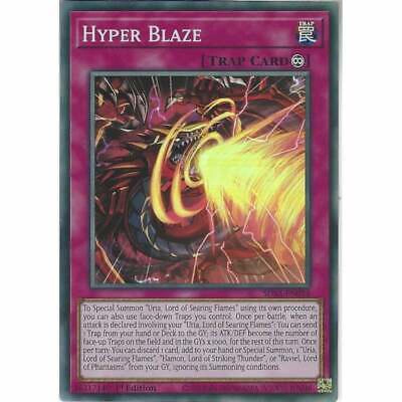 SDSA-EN034 Hyper Blaze | 1st Edition Super Rare | YuGiOh Trading Card Game TCG