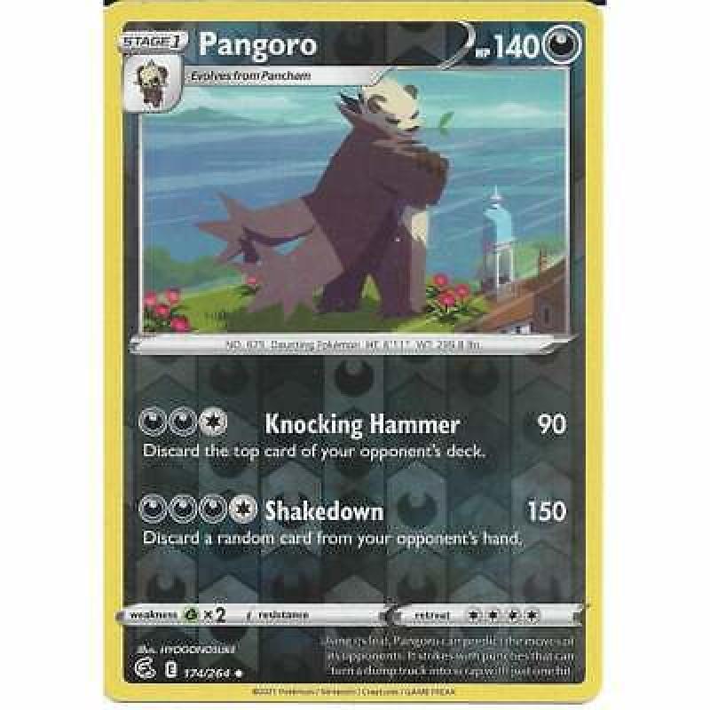 174/264 Pangoro | Uncommon Reverse Holo | Pokemon TCG Trading Card Fusion Strike