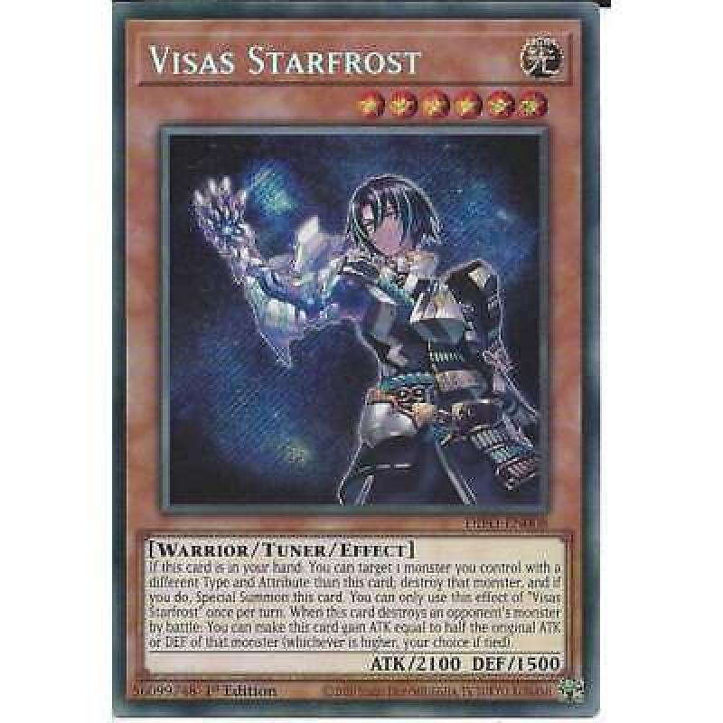 Visas Starfrost DIFO-EN008 1st Edition Secret Rare YuGiOh Trading Card Dimension