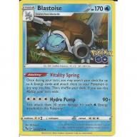 017/078 Blastoise : Rare Holo Card : Pokemon GO Trading Card Game TCG Foil