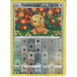 126/203 Teddiursa | Common REVERSE HOLO Pokemon Trading Card Evolving Skies TCG