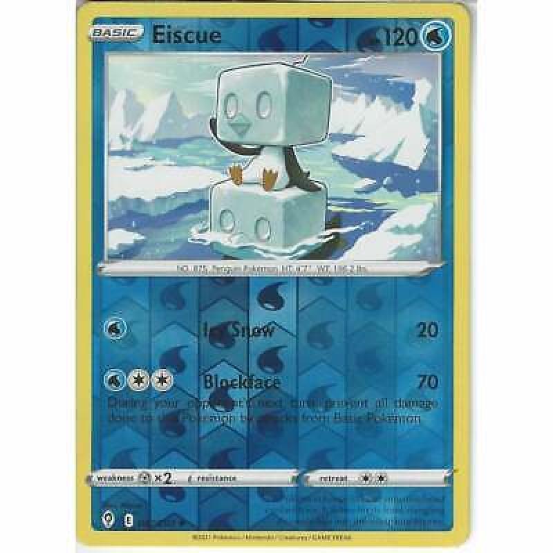 047/203 Eiscue | Uncommon REVERSE HOLO Pokemon TCG Card SWSH07 Evolving Skies