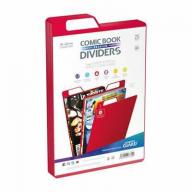 Ultimate Guard Premium Comic Book Dividers | Red | Pack of 25 Storage Filing