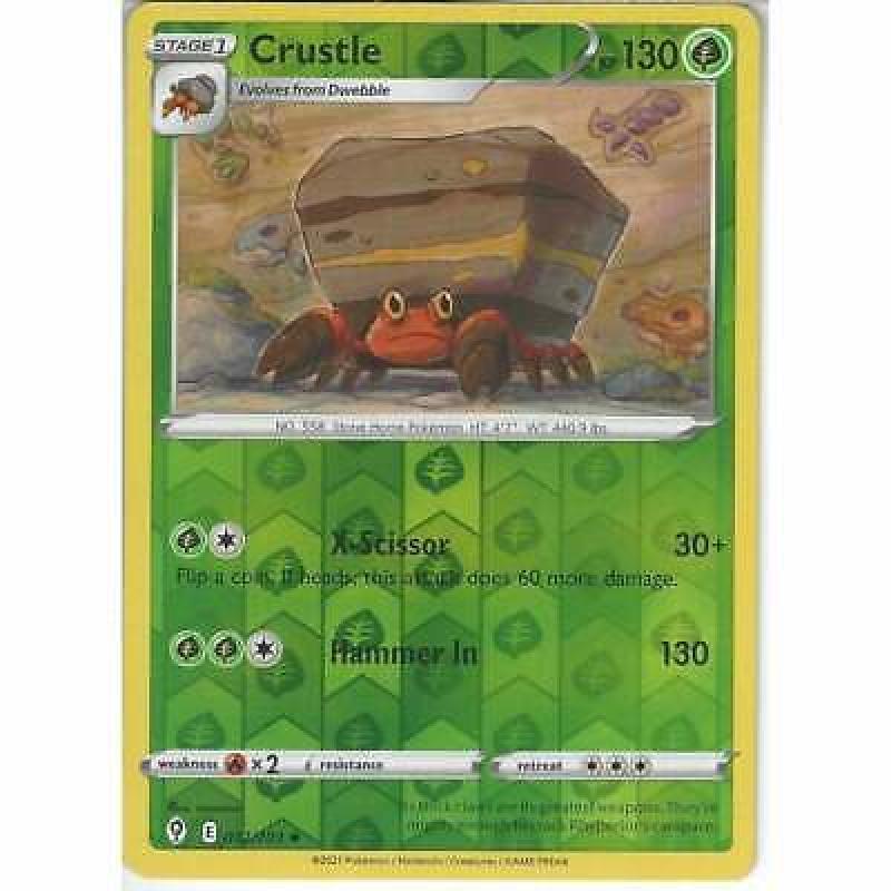 012/203 Crustle | Uncommon REVERSE HOLO Pokemon TCG Card SWSH07 Evolving Skies