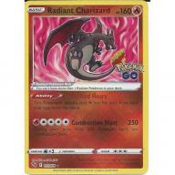 011/078 Radiant Charizard : Radiant Rare Foil Card Pokemon GO Trading Card TCG