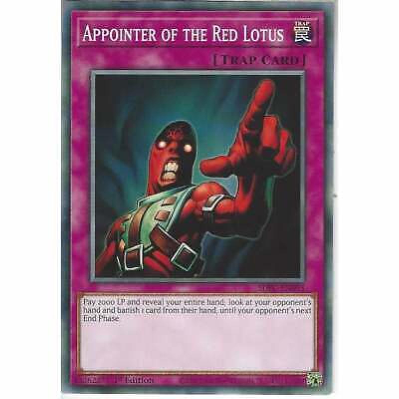 SDFC-EN035 Appointer of the Red Lotus | 1st Edition Common | YuGiOh Trading Card