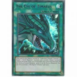 YuGiOh DLCS-EN007 The Eye of Timaeus 1st Edition Purple Ultra Rare Trading Card