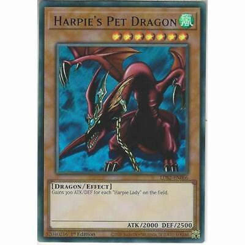 LDS2-EN066-B Harpie's Pet Dragon Blue Ultra Rare 1st Edition YuGiOh Trading Card