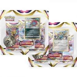 Pokemon Lost Origin : 3 Pack Blister Bundle : One of Each Design : Trading Cards