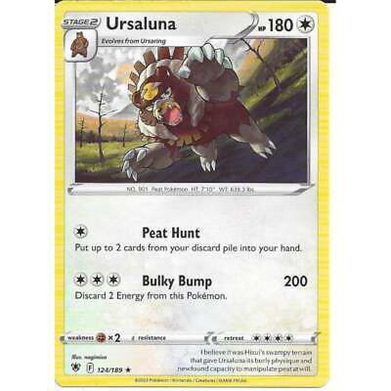 124/189 Ursaluna : Pokemon TCG Astral Radiance : Rare Card