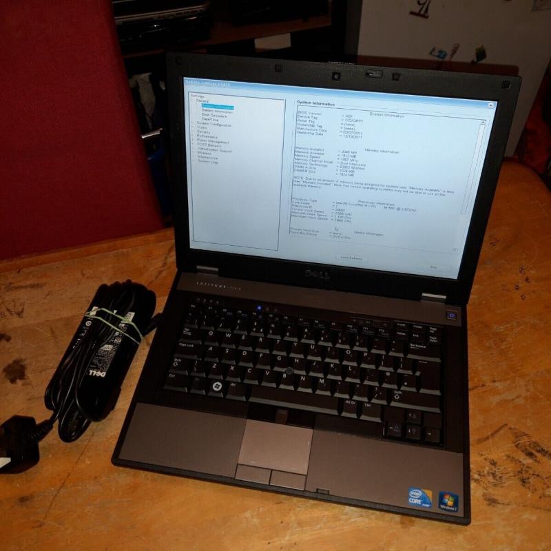 Spares/Repairs---Dell Latitude E5410 Core i5--Turns ON/BIOS + charger (A5)